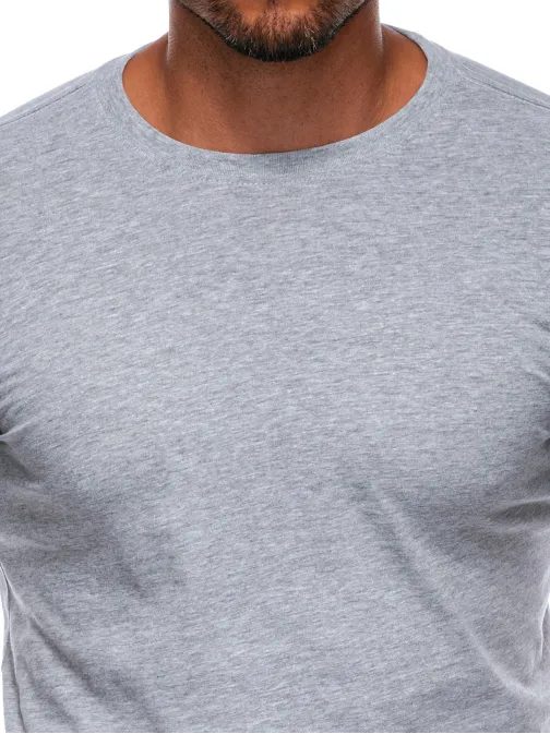 Szürke melírozott hatású pamut póló  TSBS-0100