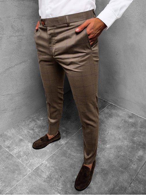 Látványos barna elegáns nadrág DJ/5579