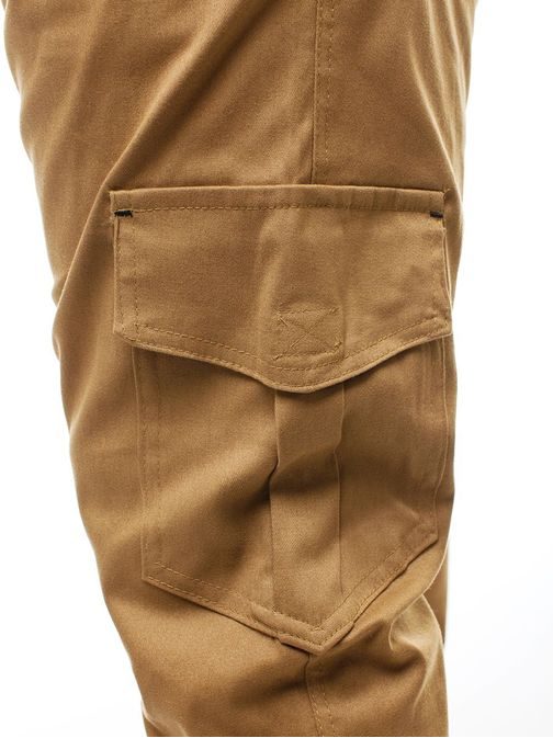 Kényelmes karamell barna  cargó nadrág A/404