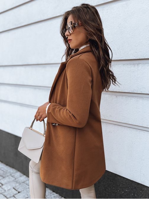 Elegáns teve színű női kabát Elle
