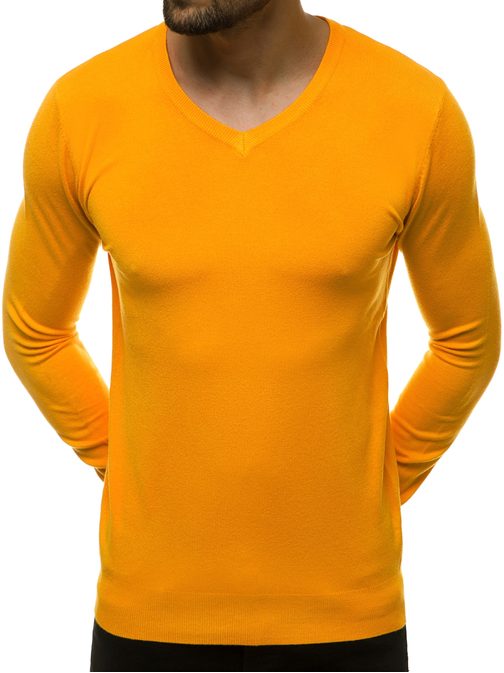 Egyszerű sárga pulóver TMK/YY03/17