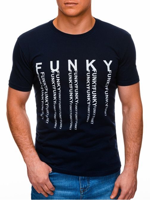 Stíluos sötét kék póló Funky S1397