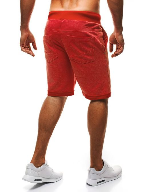 Piros férfi rövid nadrág OZONEE S27