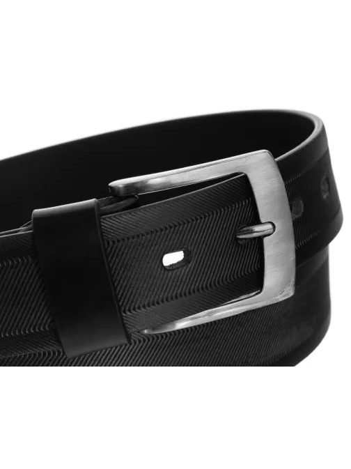 Divatos fekete férfi öv Rovicky