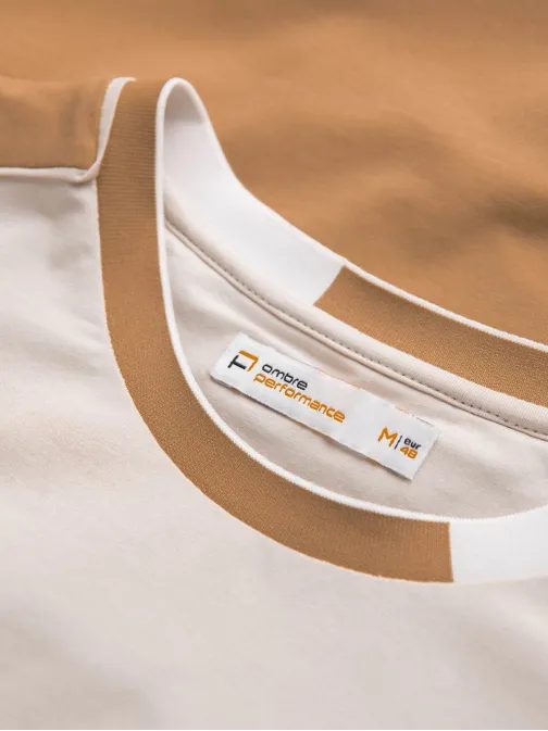 Vonzó barna póló V1 TSCT-0176