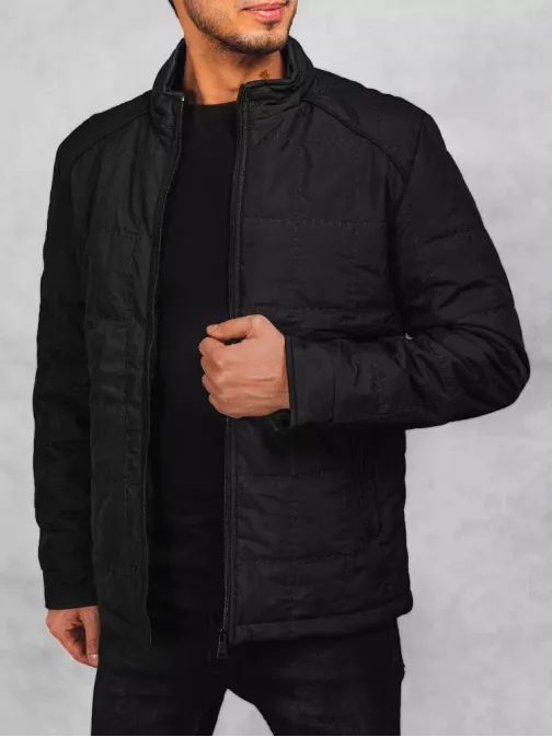 Érdekes fekete steppelt dzseki