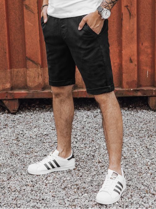 Trendi fekete farmer rövidnadrág