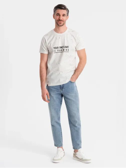 Időtlen fehér férfi póló V1 TSFP-0187