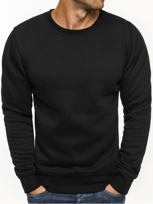 Egyszerű fekete pulóver J.STYLE 2001-10