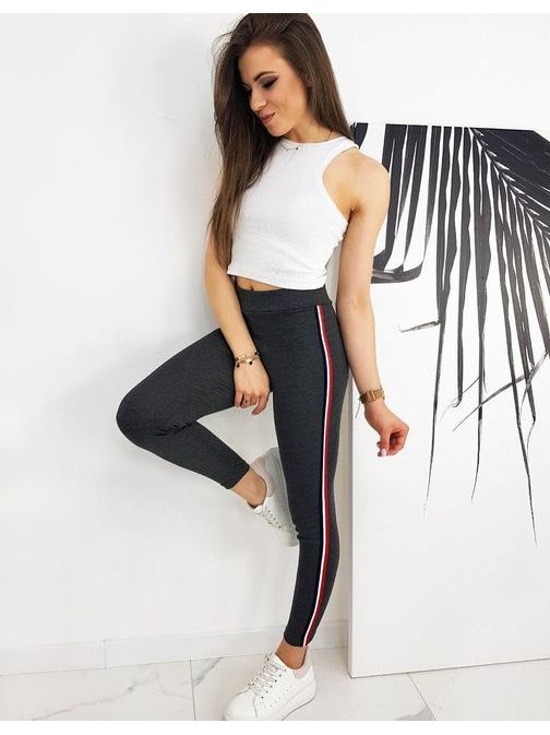 Divatos sötétszürke női leggings Dynamic