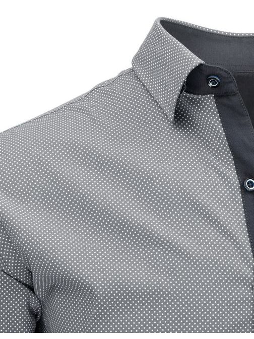 Szürke férfi mintás ing