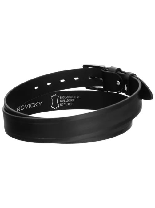 Divatos fekete férfi öv Rovicky