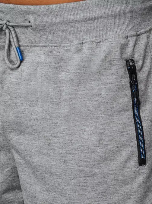 Halvány szürke sportos bermuda