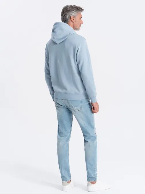 Időtlen kék kapucnis felső  V7 SSBN-0177