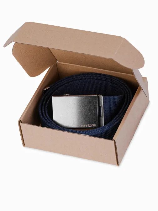 Sötét kék textil öv  A376