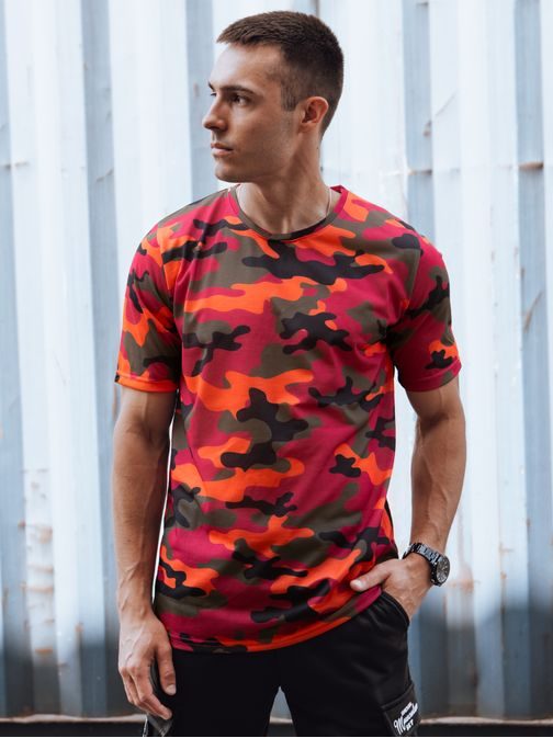 Narancssárga terepmintás póló