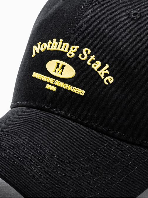 Divatos fekete siltes sapka H149