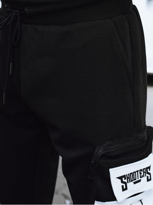 Eredeti fekete zsebes jogger nadrág