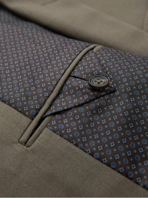 Elegáns olíva színű férfi kabát V5 BLZB-0135