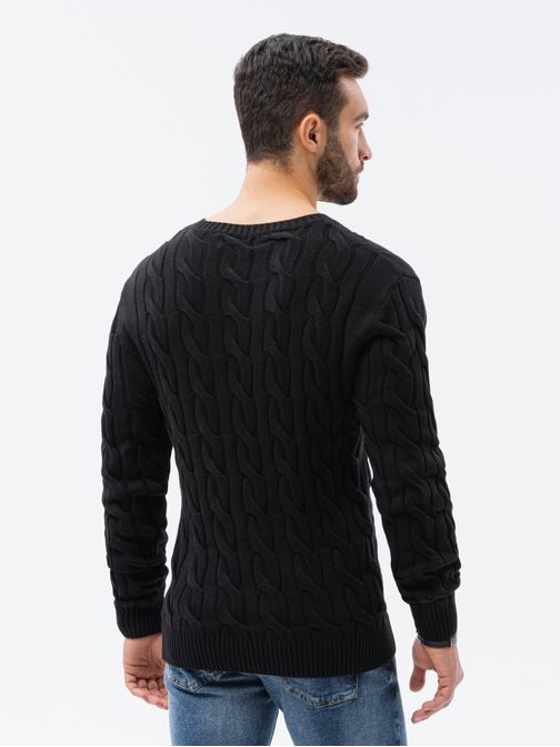 Látványos fekete pulóver  E195