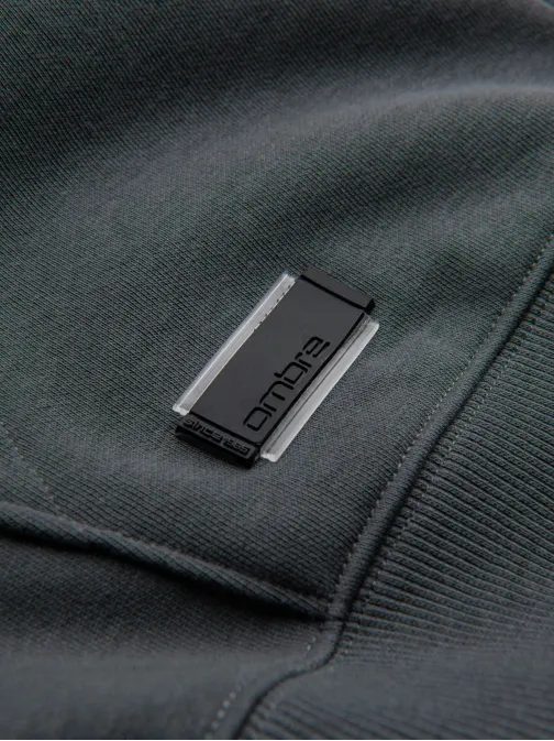 Férfi pamut pulóver - grafit v11 om-ssbz-0160