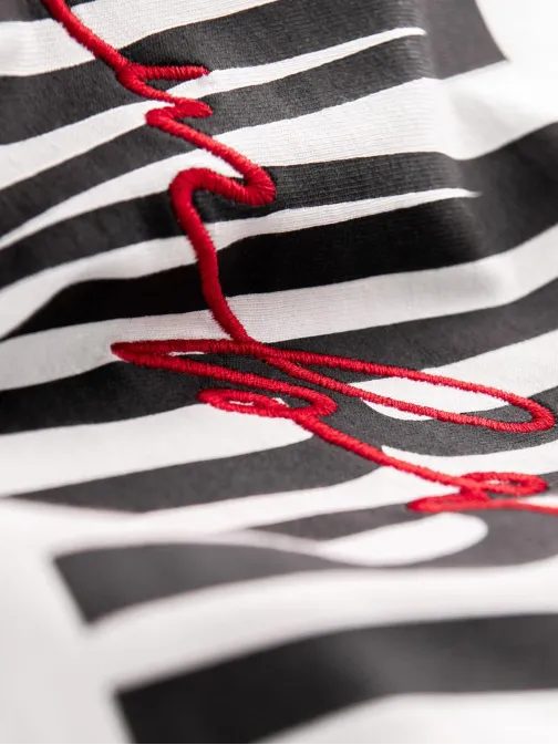 Fehér pamut póló, OMBRE V1 S2041