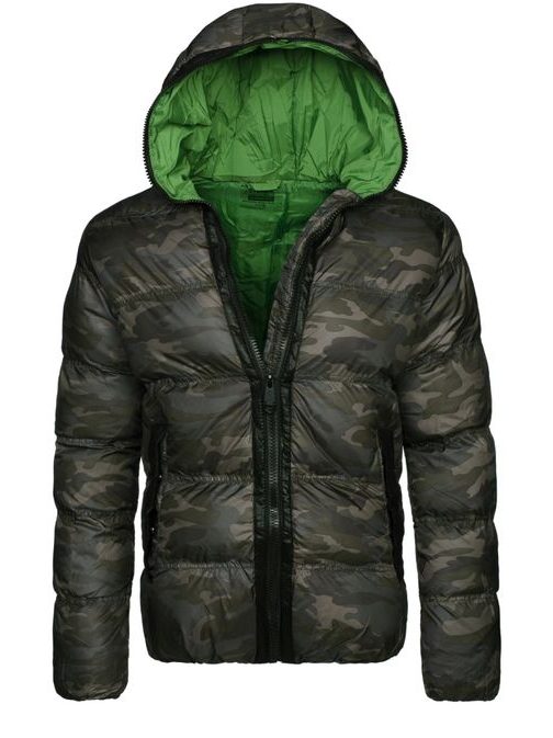 Katonazöld terepmintás téli kabát STEGOL 128