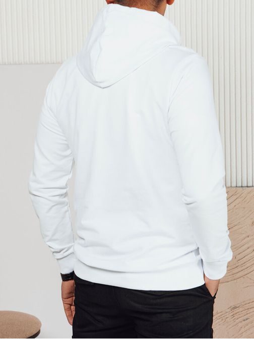 Fehér kapucnis pulóver Paris felirattal