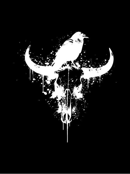 Fekete póló divatos nyomtatással