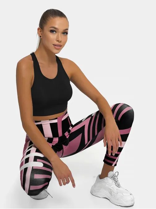 Eredeti világosrózsaszín női leggings O/D0010Z