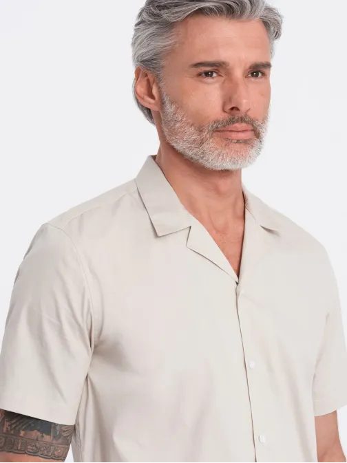 Kubai krém színű ing V7 SHSS-0168