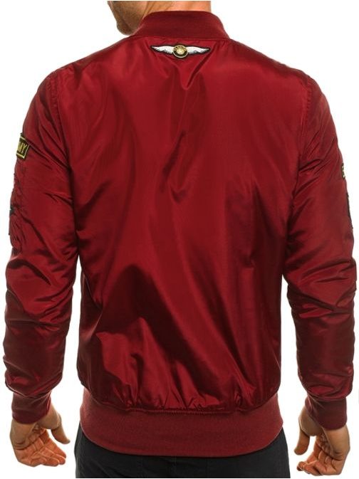 Trendi piros bomber dzseki NATURE 4371