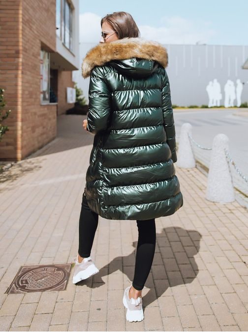 Csodálatos zöld női kabát Nousa