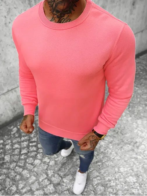 Kényelmes rózsaszínű pulóver JS/2001-10Z