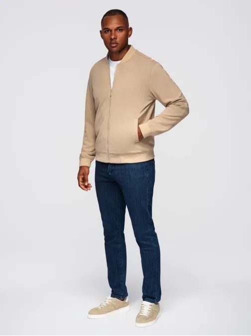 Bézs színű bomberdzseki férfiaknak V2 OM-JANP-0159