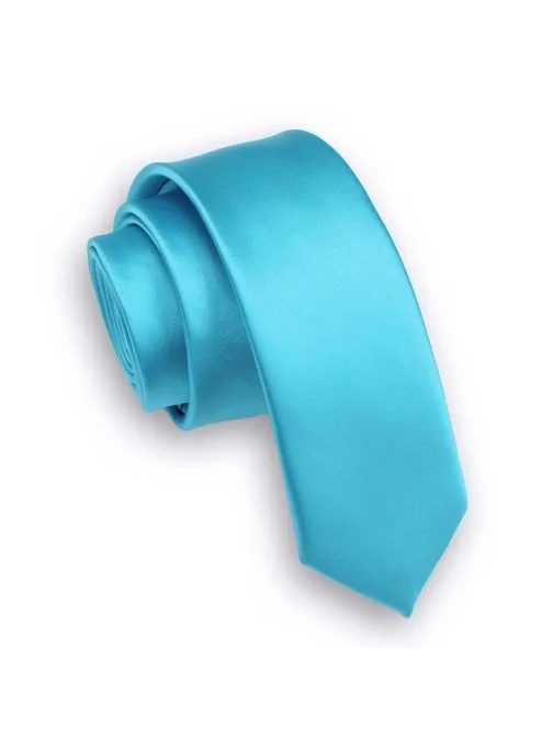 Elegáns türkiz kék nyakkendő