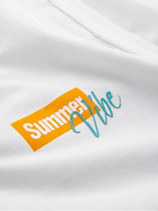 Fehér atléta nyári motívummal  V2 TSTT-0191