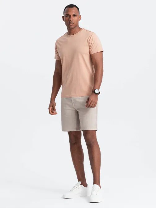 Lazac színű pamut póló V9 TSBS-0146