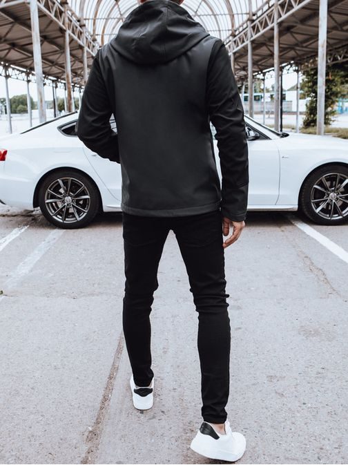 Divatos szürke férfi softshell kabát