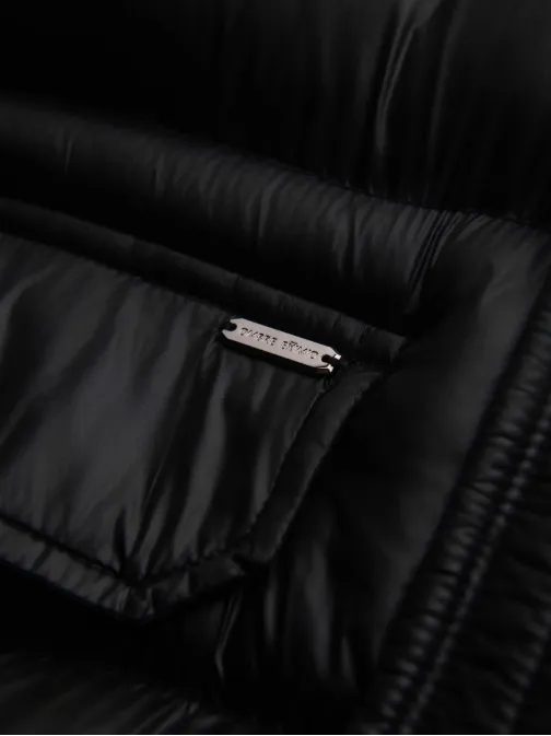 Steppelt fekete fényes férfi parka V1 JALJ-0266