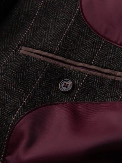 Strukturált grafit férfi kabát V3 BLZB-0137