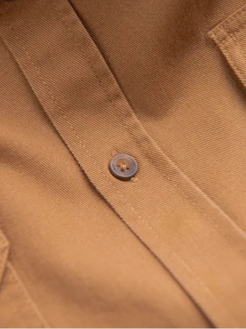 Camel színű lezsér ing zsebekkel V2 SHCS-0146