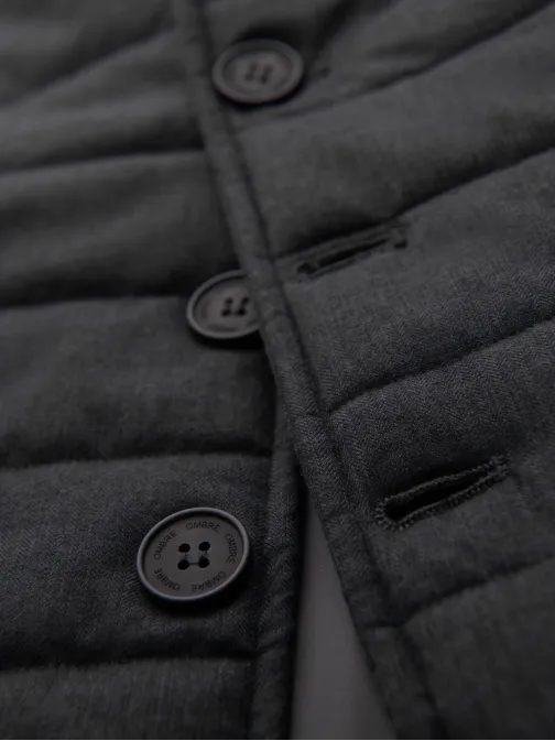 Férfi grafit steppelt elegáns mellény V1 JAVJ-0275