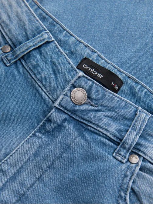 Vonzó világoskék férfi farmernadrág V1 PADP-0253