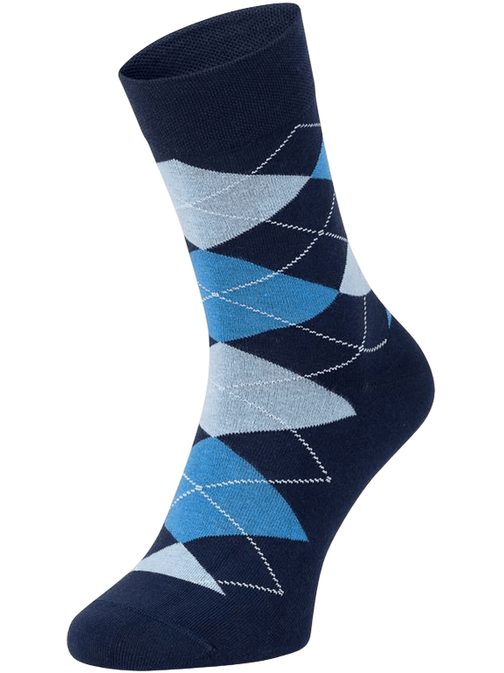 Kék mintás férfi zokni