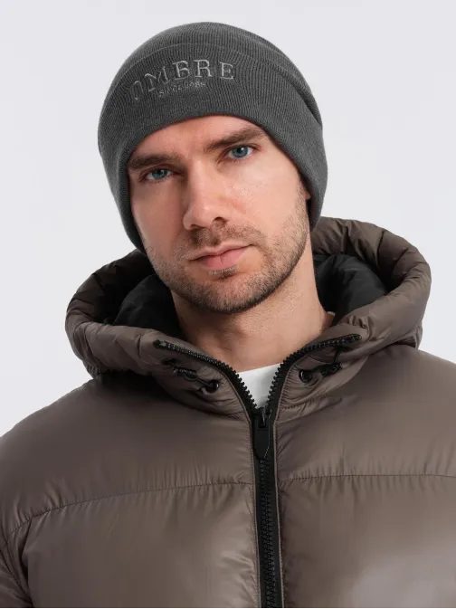 Férfi sapka szürke színben V2 om-acwh-0120