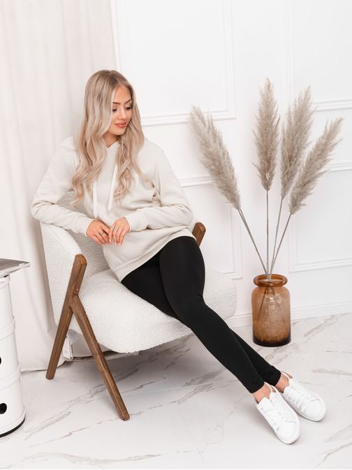 Egyszerű fekete női leggings PLR110