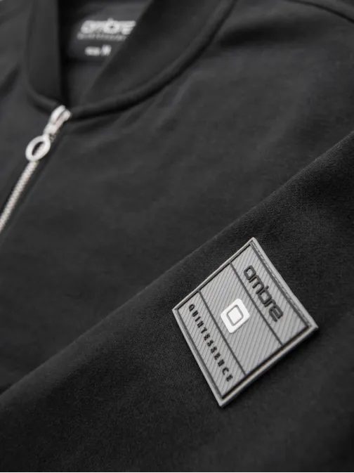 Érdekes fekete bomber dzseki V5 SSZP-0215