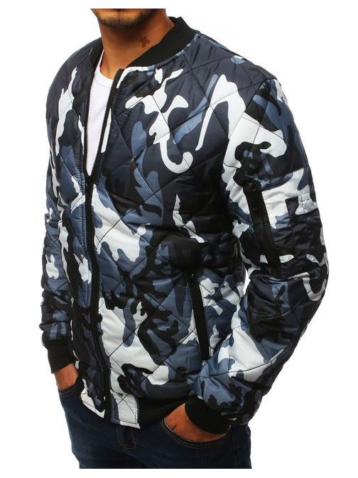 Kék terepmintás bomber dzseki