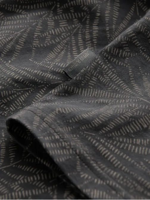 Grafit szürke póló pálma fa levelek motívummal  V4 TSFP-0182